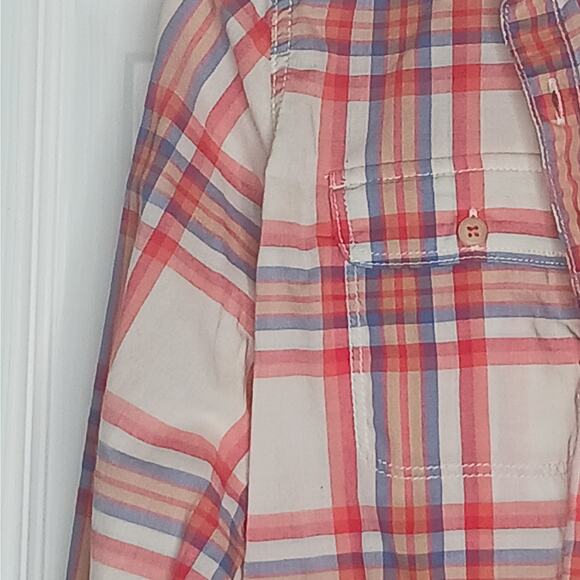 The North Face Red Plaid Baylyn Button Down Shirt Size Medium - Picture 7 of 7